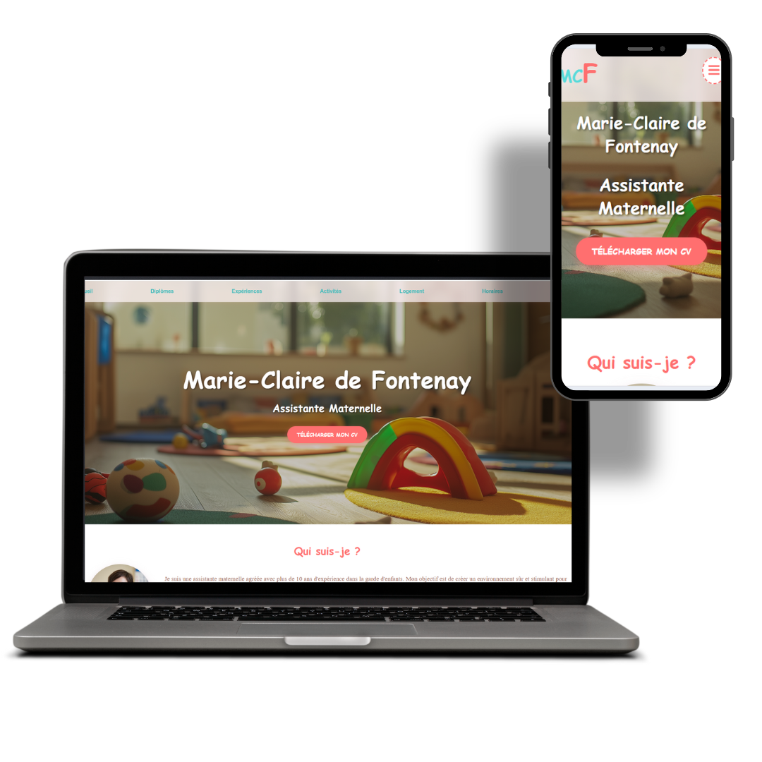  Site Web Professionnel - Assistante Maternelle